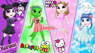 MyTalking Angela 2||Kuromi VS Keroppi Cinnamaroll vs Hello Kitty | New Update@TalkingAngela2025new screenshot 4