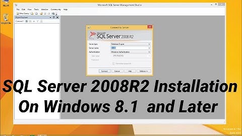 SQL Server 2008R2 Installation On Windows 8.1 Best Practices