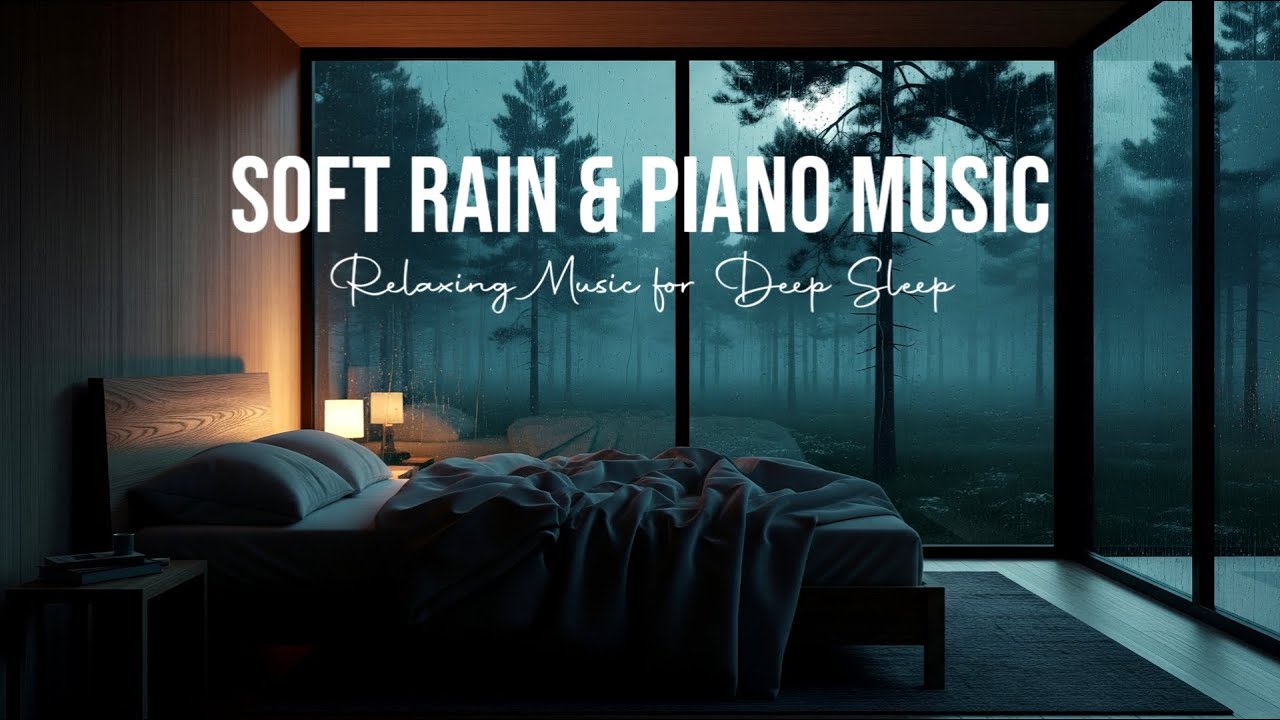 Relaxing Piano and Soft Rain - Healing Sleep Music for Insomnia and Deep Rest, Stress Relief