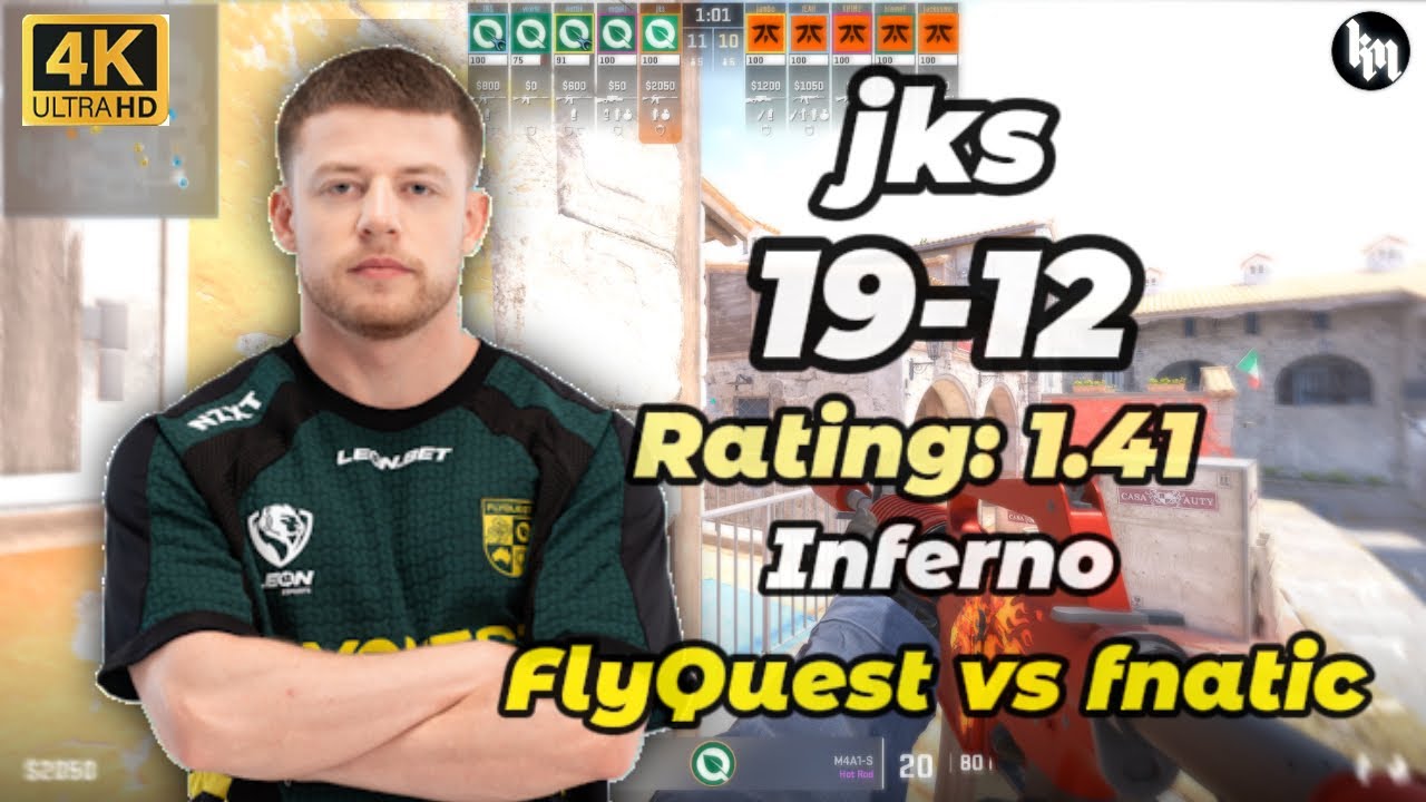 jks (19-12) FlyQuest vs fnatic (Inferno) | PGL Masters Bucharest 2025 