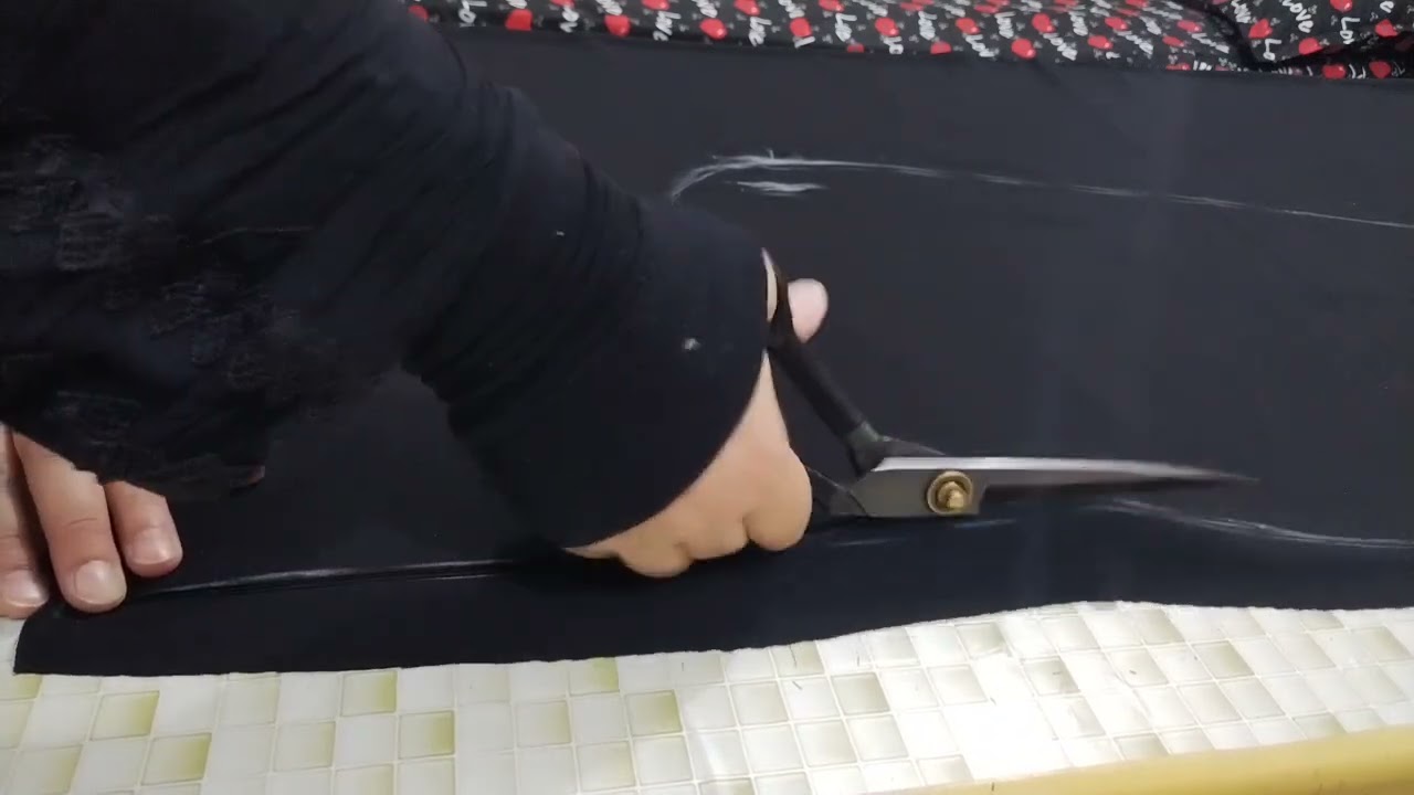 تفصال وخياطه موديل نفنوف الخفاش، دانتيل شراشيب باسهل طريقه