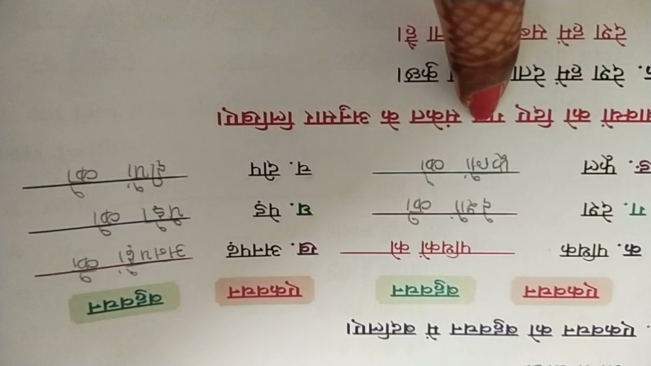 Std-4 hum kuch sikhe exercise