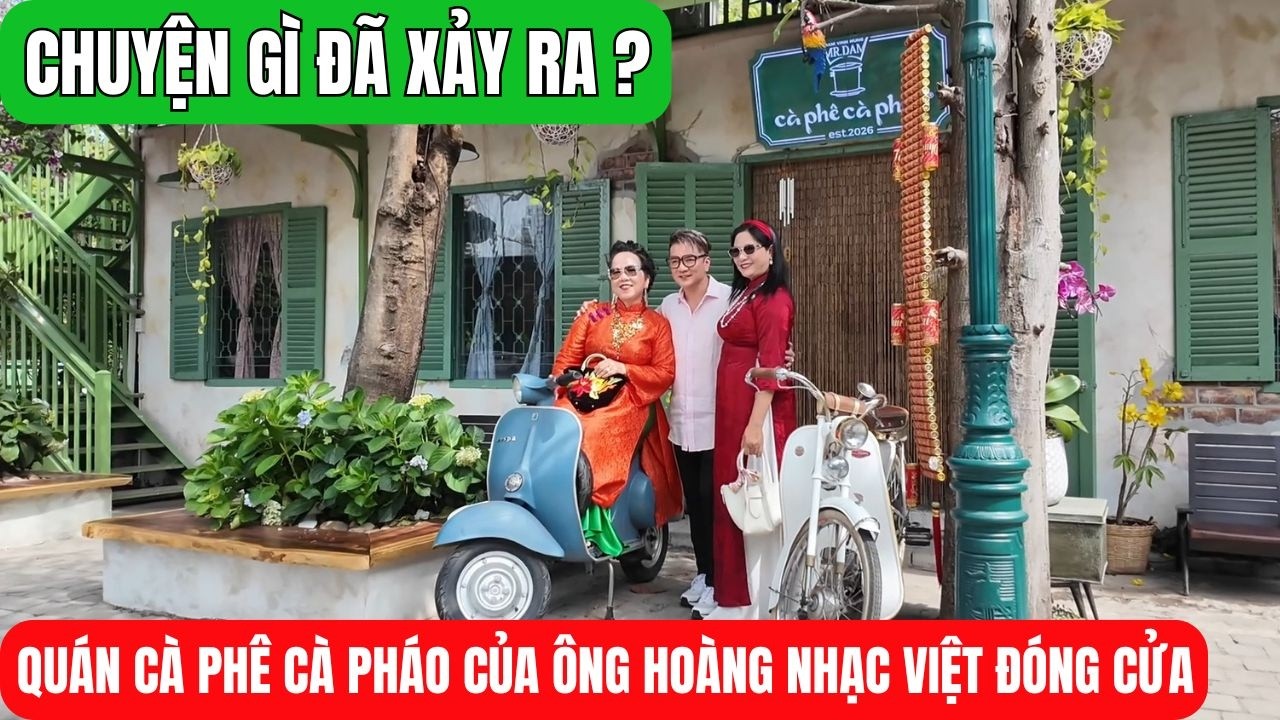 BẤT NGỜ quán Cà phê Cà pháo của ÔNG HOÀNG NHẠC VIỆT thông báo đóng cửa.