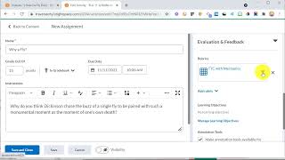 D2L Brightspace Assignments