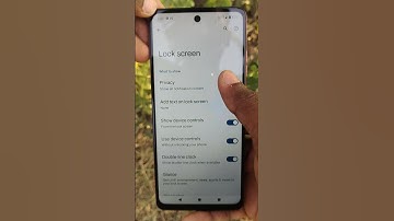 Lock screen Notifications content not show privacy options in Moto G04 Smartphone #5minutestech