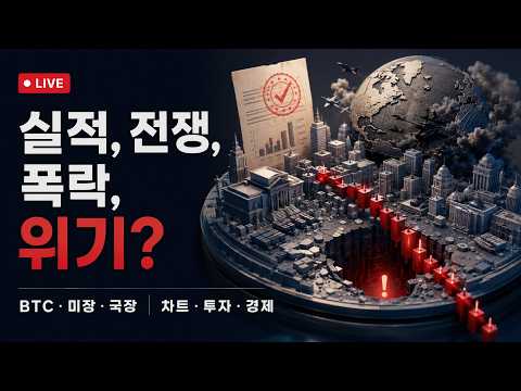 [코인주식 라이브] 7.24 주식폭락, 비트 59k 와이코프 패턴 적중? 차트분석 암호화폐 미국주식 경제 알트 Bitcoin Crypto