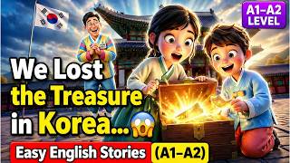 We Lost Something Important in Korea… 😳 Easy English Stories (A1–A2 Listening)