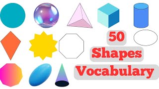 Shapes for Kids | 50 Shapes Name with Pictures | English Vocabulary