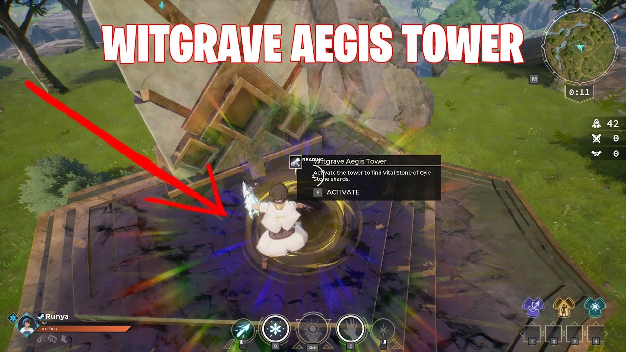 Spellbreak - Activate Witgrave Aegis Tower | How to Complete The Witgrave Tower Story Quest