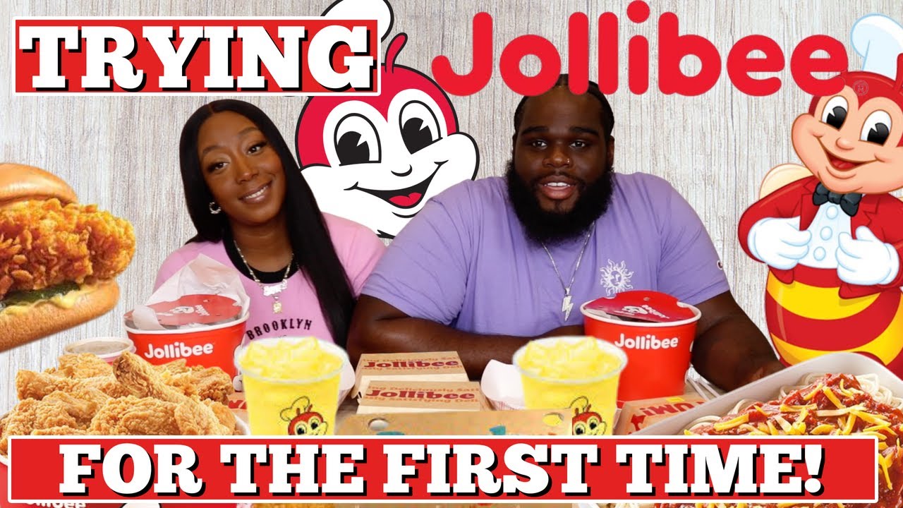Americans Try Jollibees For The First Time! | (Filipino Fast Food)
