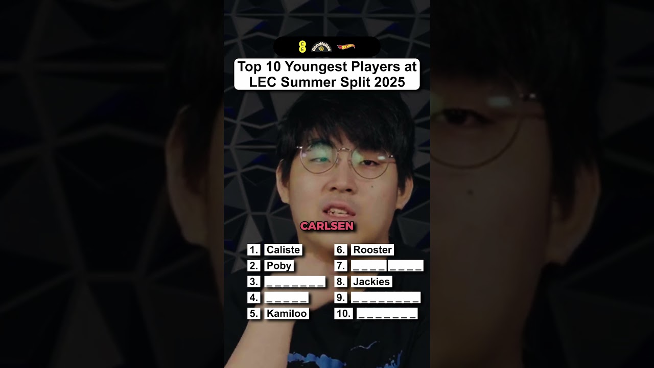 TOP 10 YOUNGEST PLAYERS IN LEC SUMMER SPLIT 2025 👶🏻 with Jun and Noah from GIANTX League of Legends