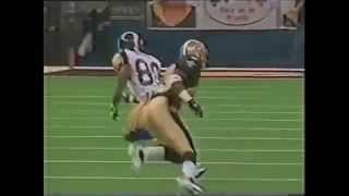 Isaac Bruce & Torry Holt Vs Saints 1999 Highlights