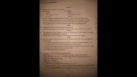 JNTUK||MBA|| 2st Semester || Previous year paper|| Data Base Management System|| DBMS