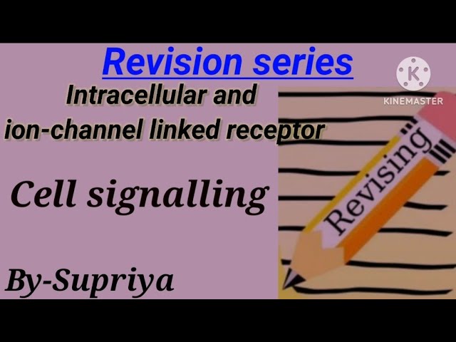 Cell signaling csir net life science | Intracellular n ion-channel linked receptor | Revision series