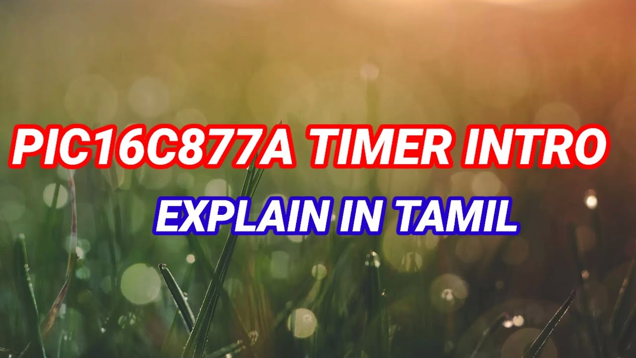 74 Timer introduction in tamil YouTube