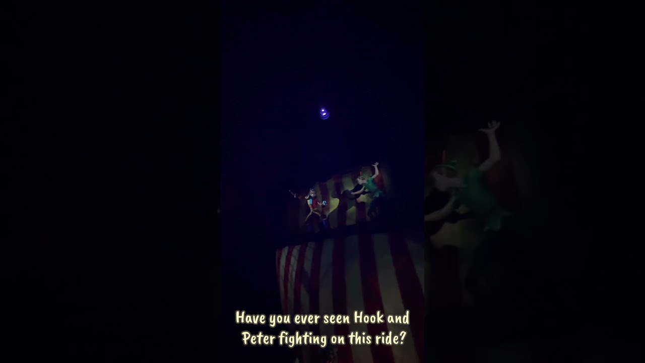 ⚔️ Peter Pan vs. Captain Hook! | A Classic Disney Ride Moment You Can’t Miss 🏰✨