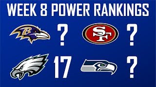 WEEK 8 NFL POWER RANKINGS