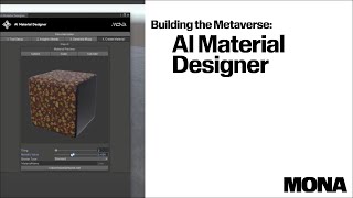 Building the Metaverse : AI Material Designer