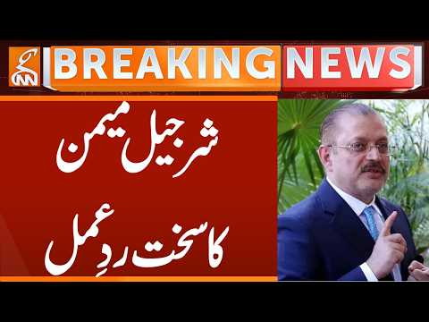 Sharjeel Memon's strong reaction | Breaking News | GNN