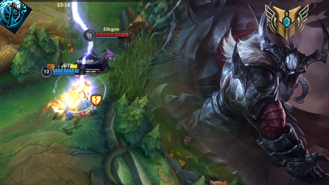 Olaf vs Jhin Baron Lane Gameplay - Wild Rift | Bitx wr