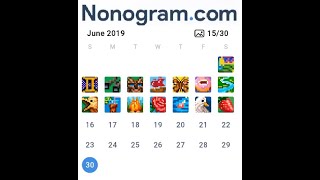 Nonogram Daily Challenge 11-15 June 2019
