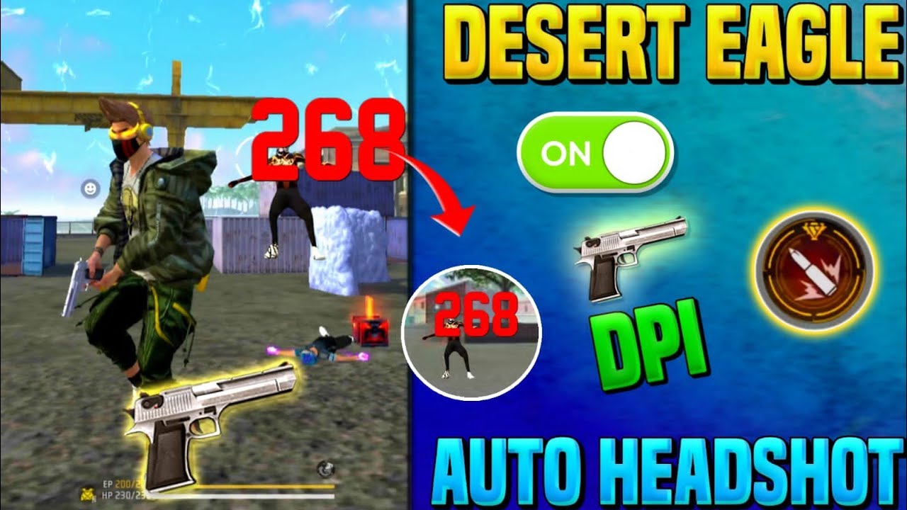 Desert Eagle One Tap Headshot Trick || Free Fire Me Headshot Kaise Mare ...