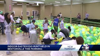 Bentonville church hosts indoor Easter egg hunt