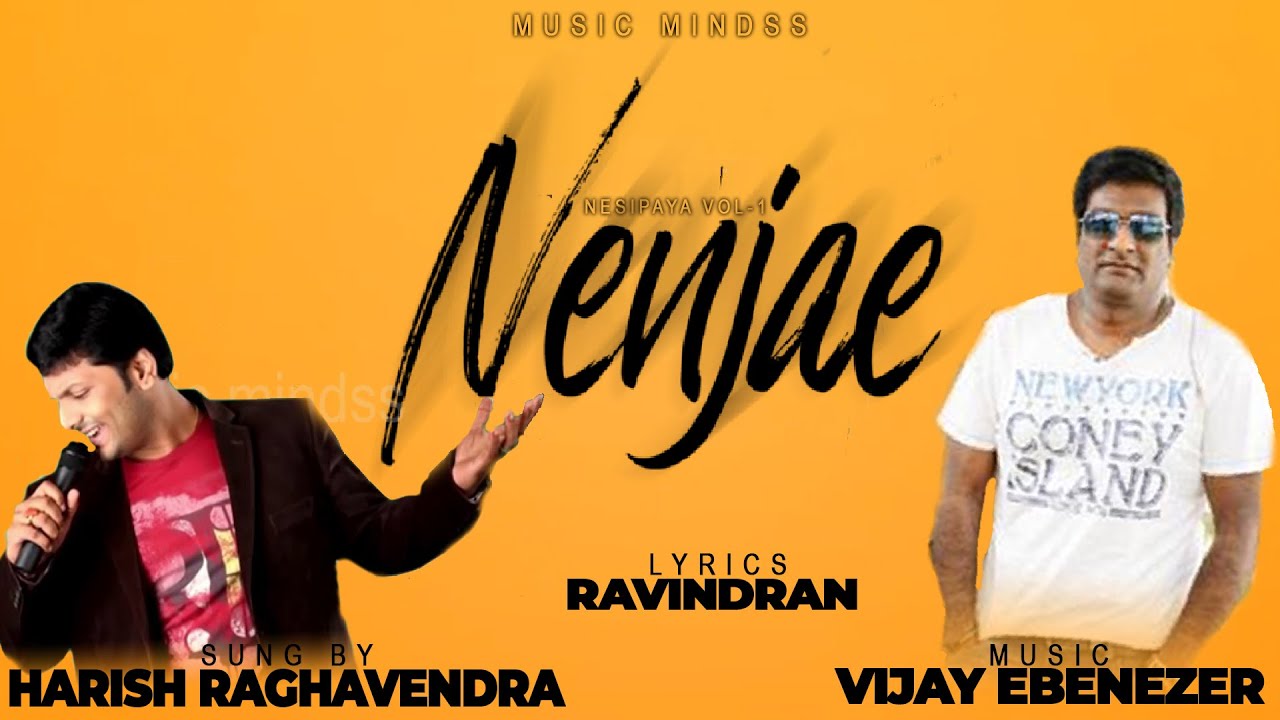 NENJAE  - Lyrical Video From Nesipaya Vol 1 | Harish Raghavendra | Vijay Ebenezer  | Music Mindss