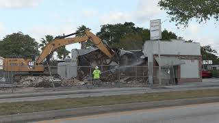 Higgins Motors Demolition Video: 5817 Broadway, West Palm Beach