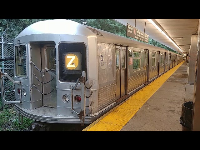 R42 (Z) Train departing Middle Village-Metropolitan Avenue - YouTube