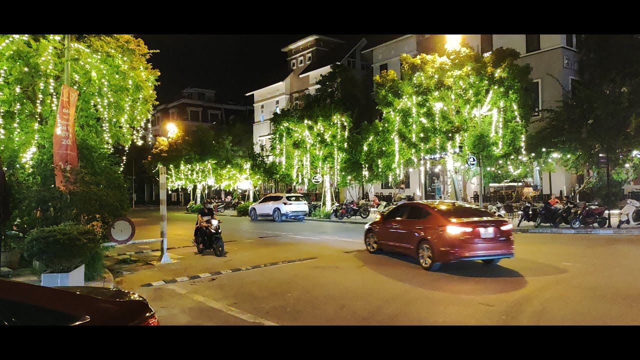 Lắp đặt đèn led cây xanh tại Khu Đô Thị Mới An Hưng Hà... - youtube