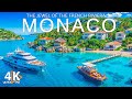 Monaco 4K Sparkling Coastlines Luxury Yachts Mediterranean Views With Deep House Music 