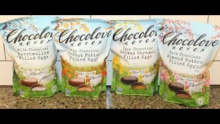 Chocolove Filled Eggs: Marshmallow, Peanut Butter, Salted Caramel, Almond Butter