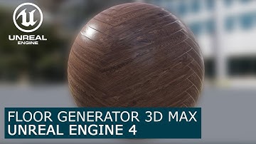 Floor Generator to Unreal Engine 4 | RailClone | 3D Max floor to UE4 | Baking Normal Map & Diffuse