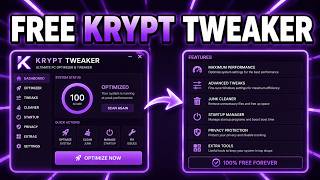 Krypt Tweaker - Free PC Optimizer 2026 screenshot 3