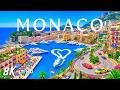 MONACO 8K Aerial 🇲🇨 ✨ Luxury Yachts, Monte Carlo Coastline & Glamorous Mediterranean Paradise 🛥️