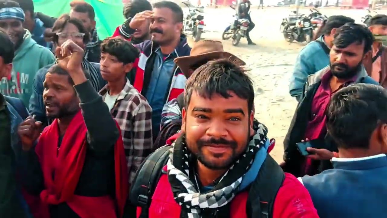 My first vlog at sangam 