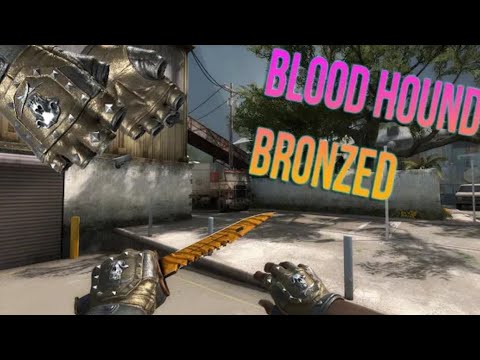 CS:GO MOBİLE BLOOD HOUND BRONZED SKİN PACK KNİFES+GUNS - YouTube