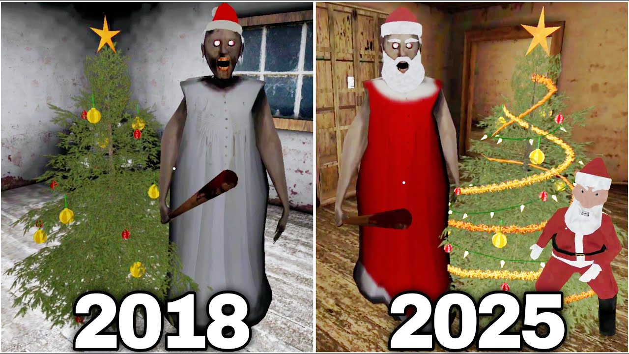 Granny 2018 Christmas And 2025 Christmas Full Gameplay
