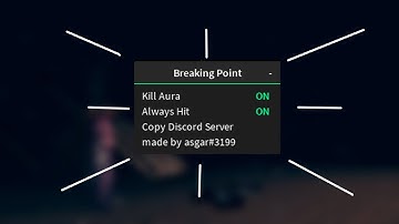 💎BREAKING POINT SCRIPT KILL AURA, ALWAYS HIT! | PASTEBIN💎