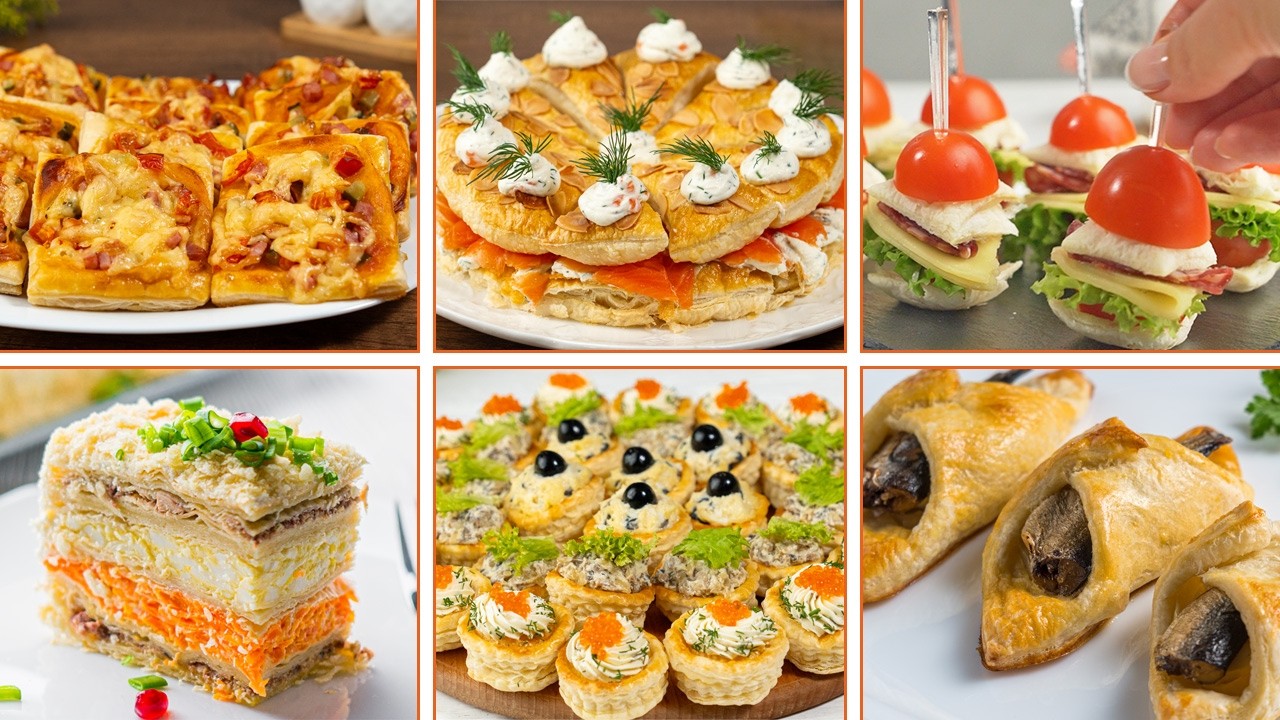 9 идей слоеного теста – лучшая закуска для вечеринки!