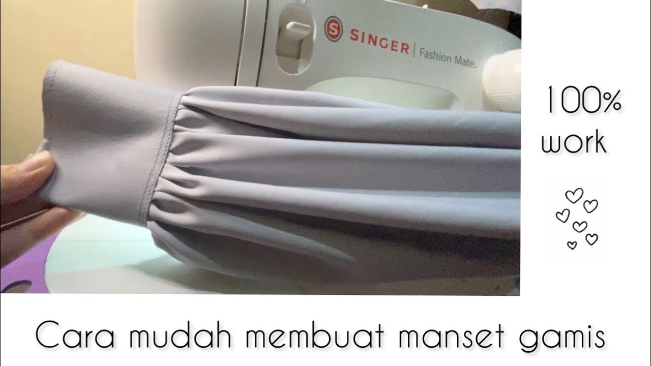 CARA MEMBUAT MANSET LENGAN WUDHU FRIENDLY