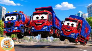 Truk Brum Brum Brum 🚚🚨 - Lagu Anak Balita Lucu Animasi 3D Populer | Roda Roda Bus Berputar