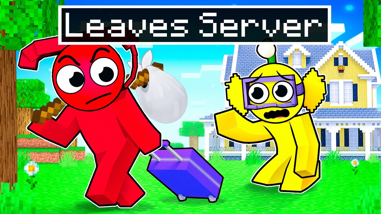 Tele LEAVES FOREVER In Minecraft!