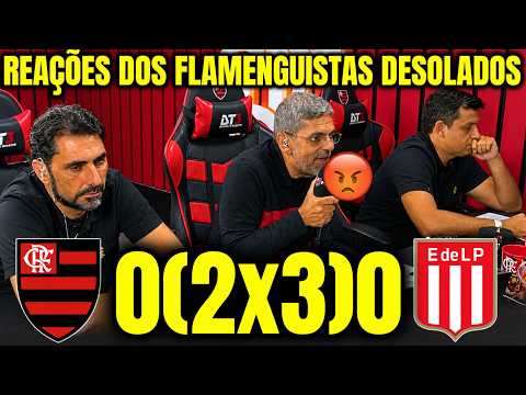 REAÇÕES DOS FLAMENGUISTAS DESOLADOS AO SEREM ELIMINADOS DA LIBERTADORES FLAMENGO 0(2X3)0 ESTUDIANTES