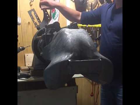 Работа РРУ и сопла с тримом на 2-х суп.  водомет JBP 200-2..