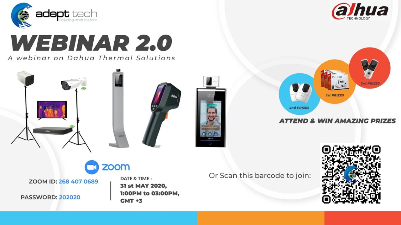 DAHUA TECHNOLOGY THERMAL SOLUTION FOR PREVENTION OF COVID 19 : A Webinar by Adept Tech & Dahua.