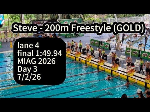 Steve 200m Freestyle GOLD MIAG 2026 7 2 26 