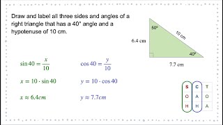 Solve Right Triangles using Trig Ratios 2 of 2