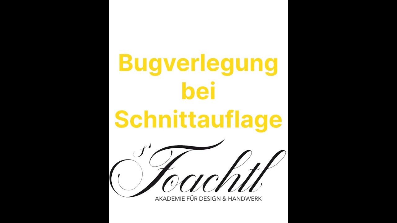 Bugverlegung bei Schnittauflage leicht ausgestellter Rock 